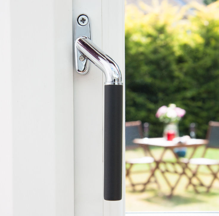 Window handles for sale in the UK - black teardrop